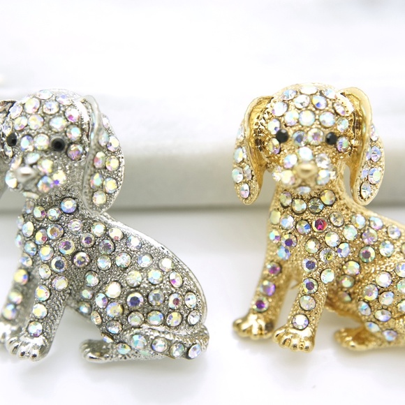 Puppy Dog Brooch Pin - Picture 2 of 6